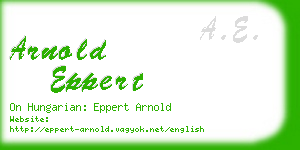 arnold eppert business card